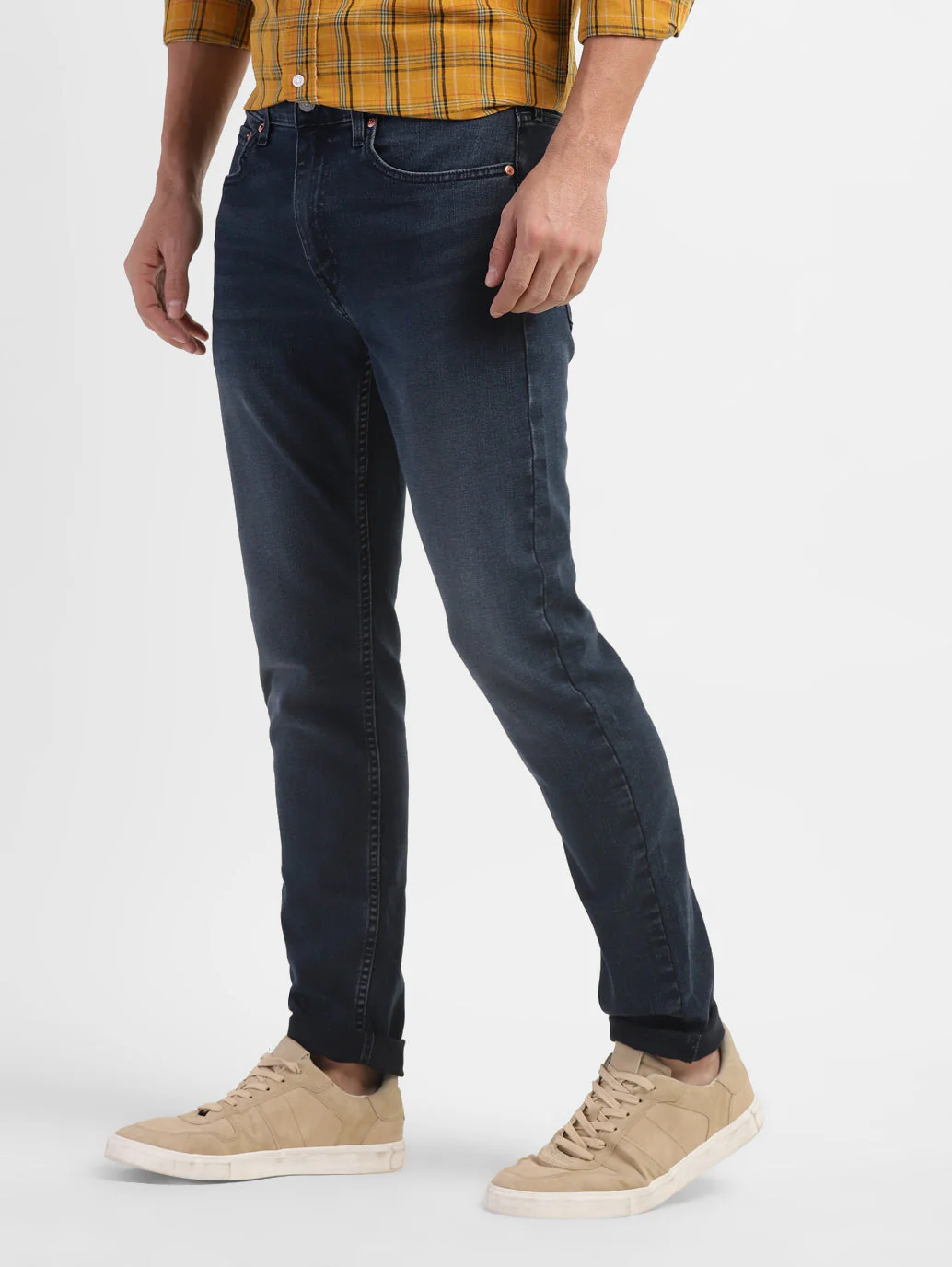 Men's 512 Blue Slim Tapered Fit Mid Rise Jeans - Image 5