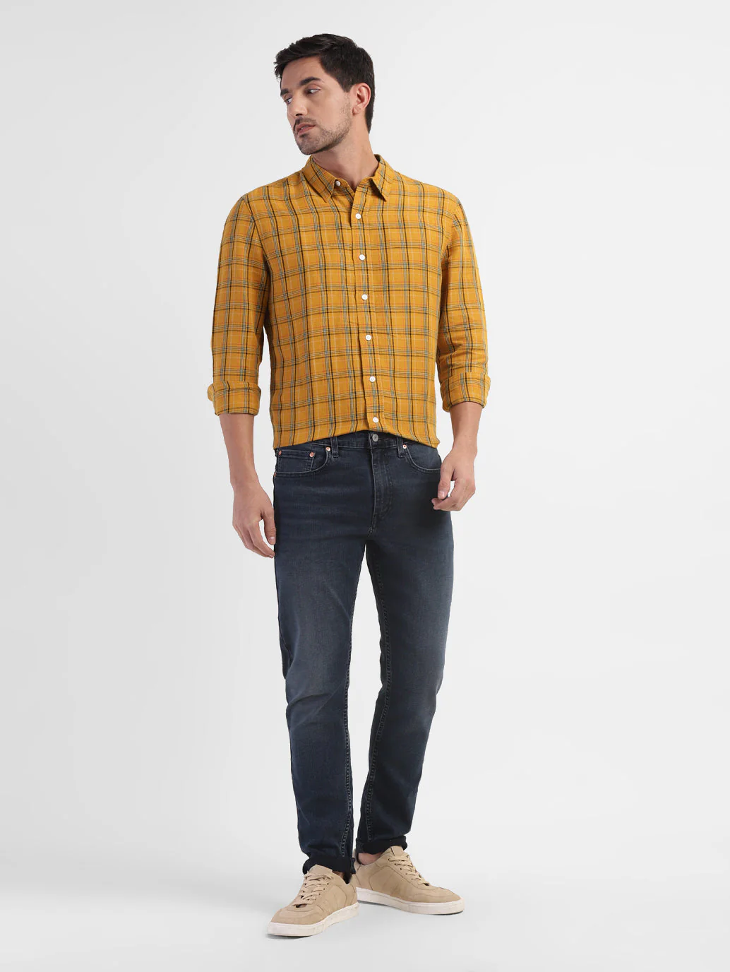 Men's 512 Blue Slim Tapered Fit Mid Rise Jeans - Image 6