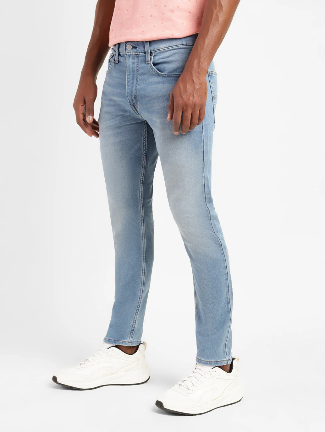 Men's 512 Blue Slim Tapered Fit Mid Rise Jeans - Image 5