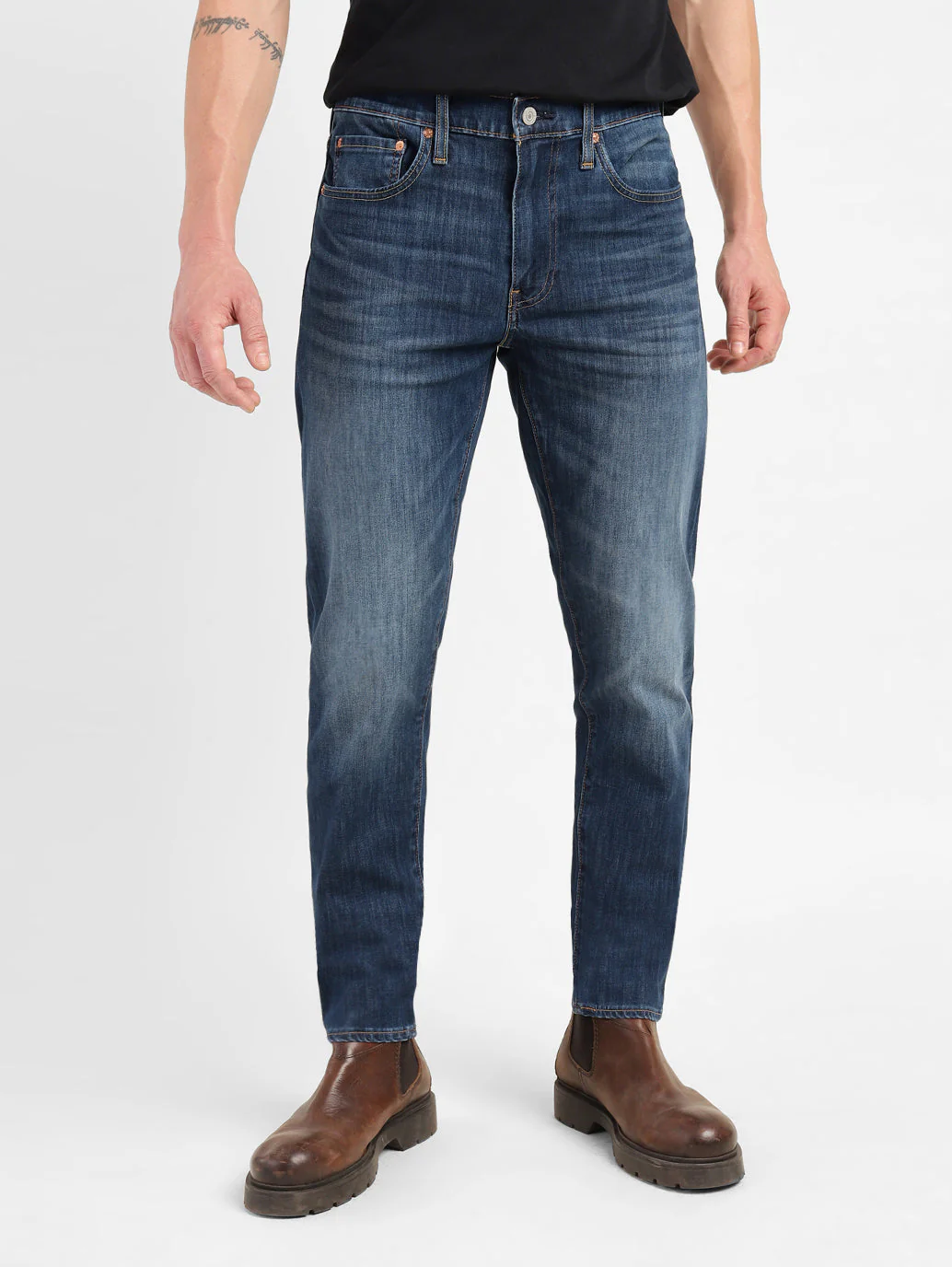 Men's 512 Blue Slim Tapered Fit Mid Rise Jeans