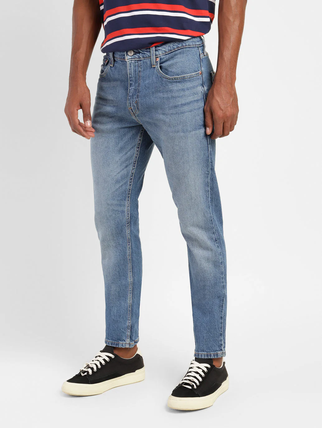 Men's 512 Blue Slim Tapered Fit Mid Rise Jeans - Image 5