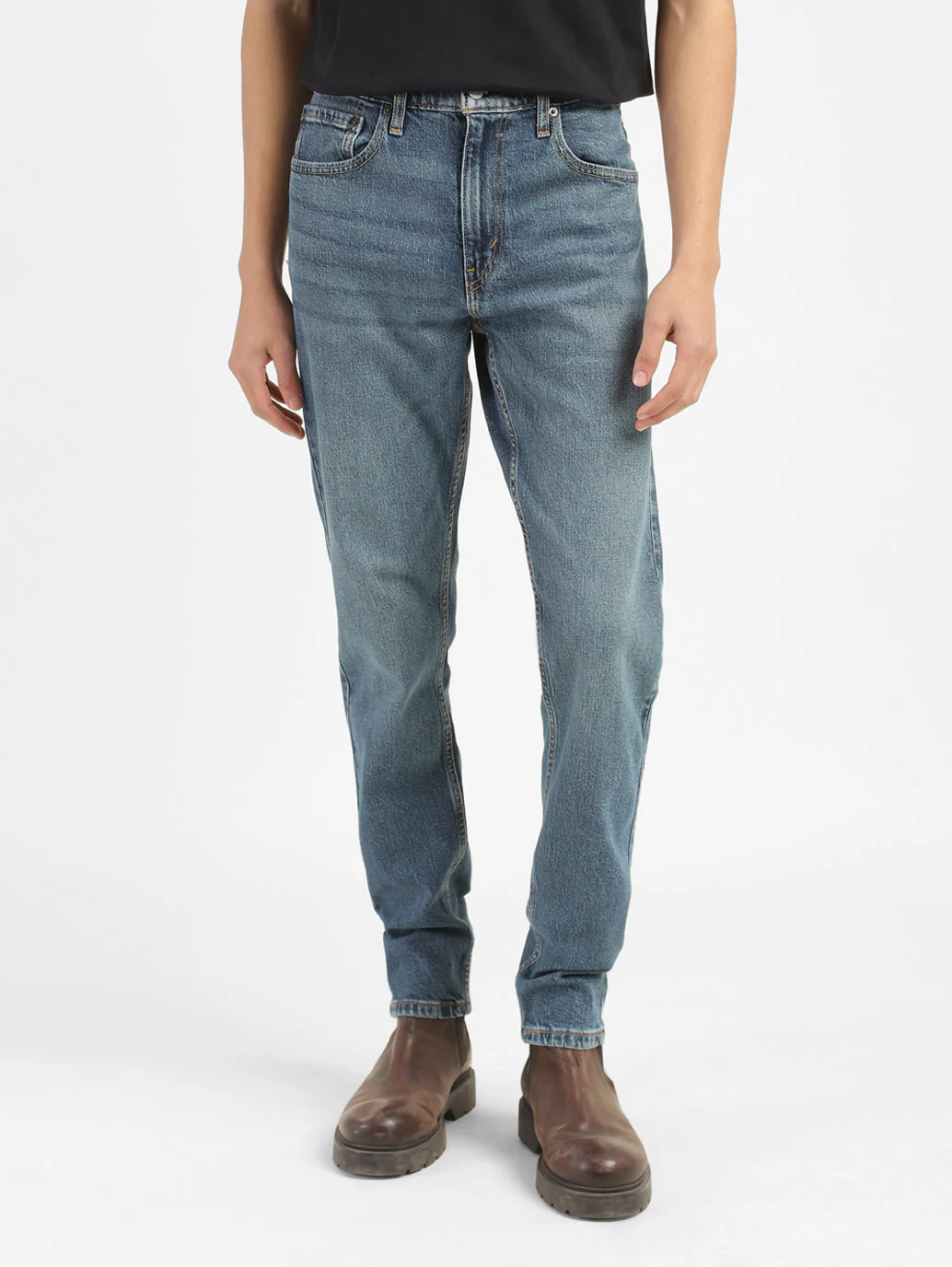 Men's 512 Blue Slim Tapered Fit Mid Rise Jeans - Image 2