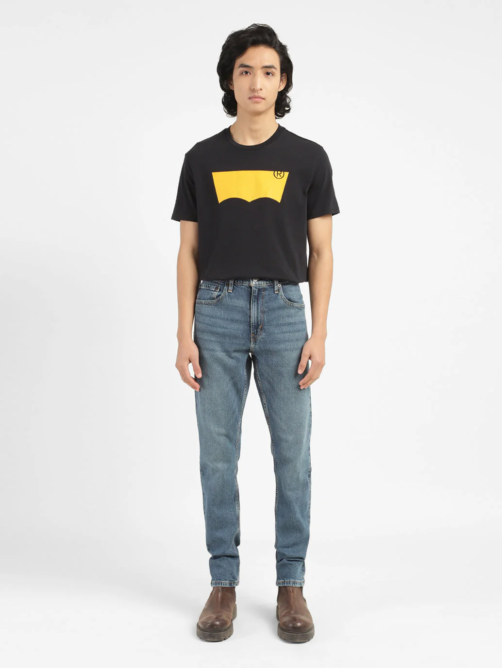Men's 512 Blue Slim Tapered Fit Mid Rise Jeans - Image 6