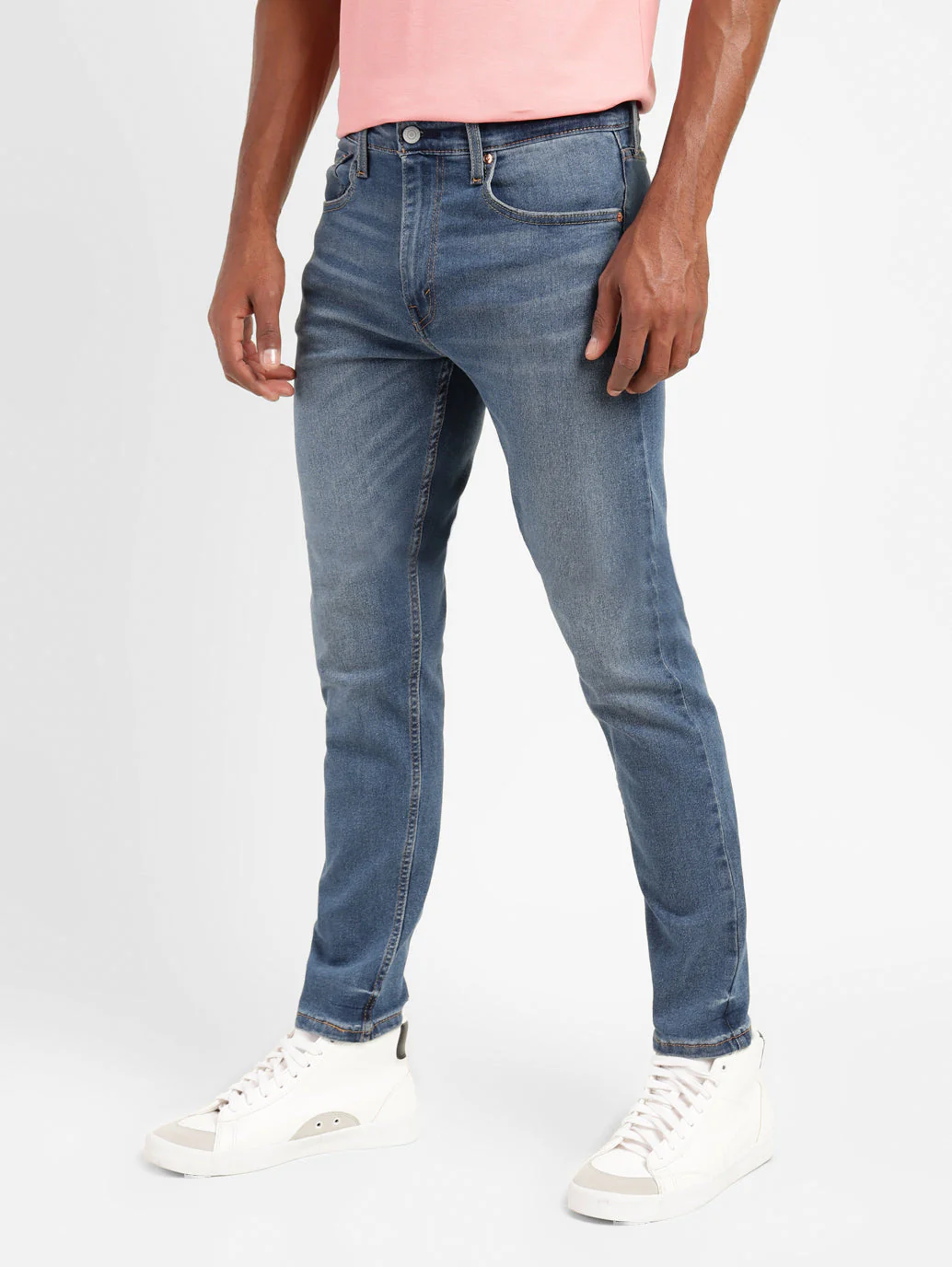 Men's 512 Blue Slim Tapered Fit Mid Rise Jeans - Image 5