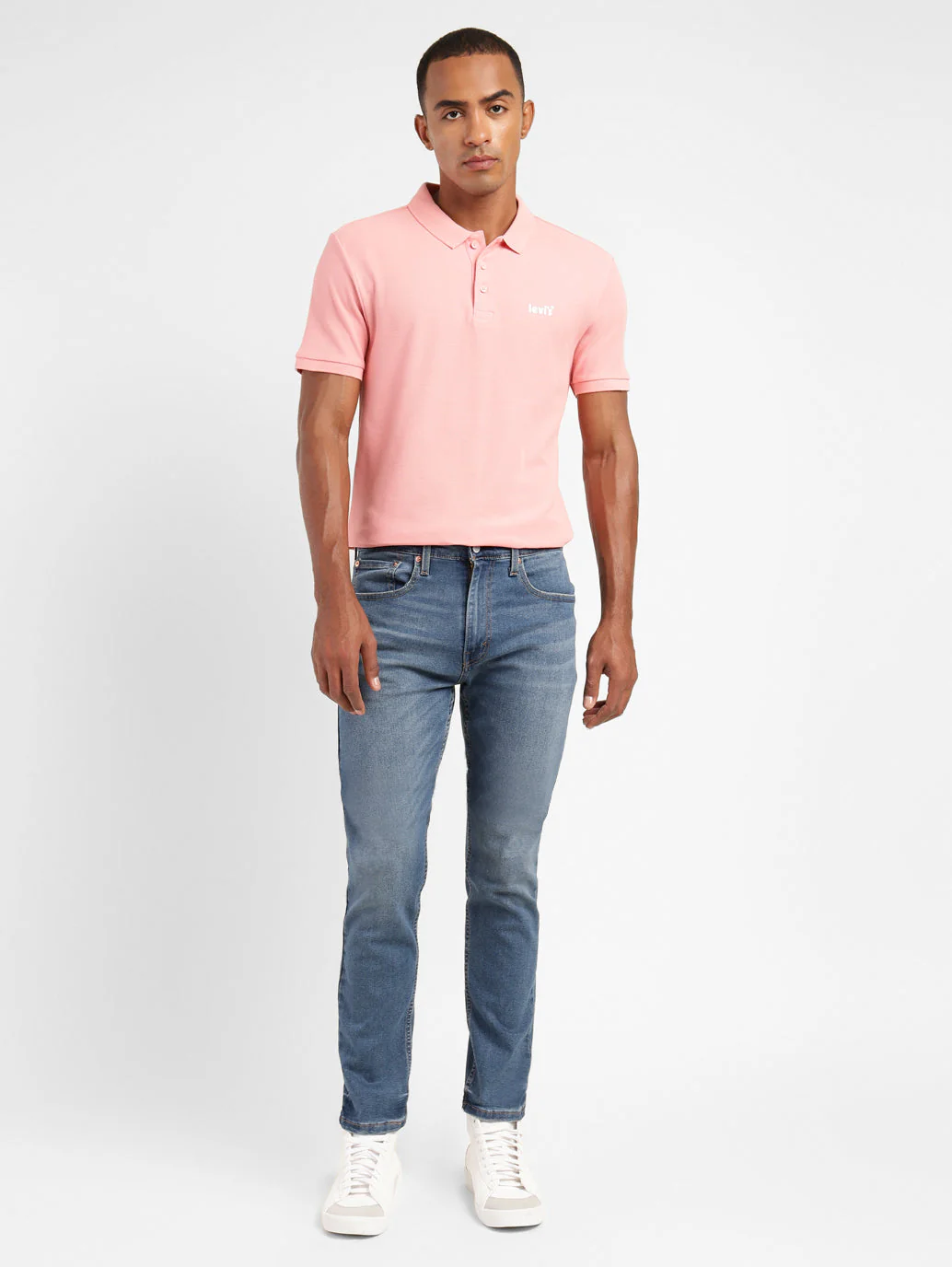 Men's 512 Blue Slim Tapered Fit Mid Rise Jeans - Image 6