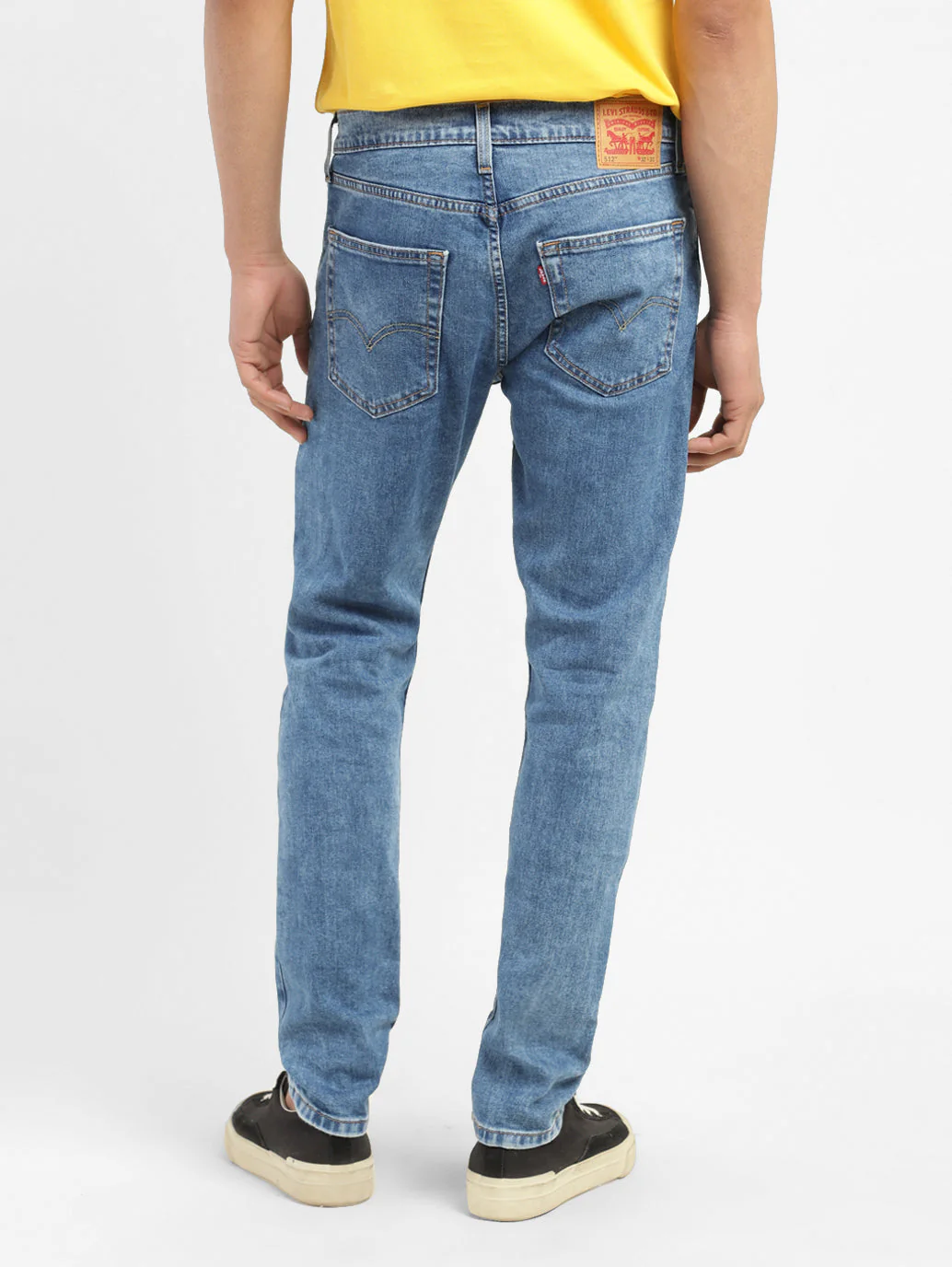 Men's 512 Blue Slim Tapered Fit Mid Rise Jeans - Image 3