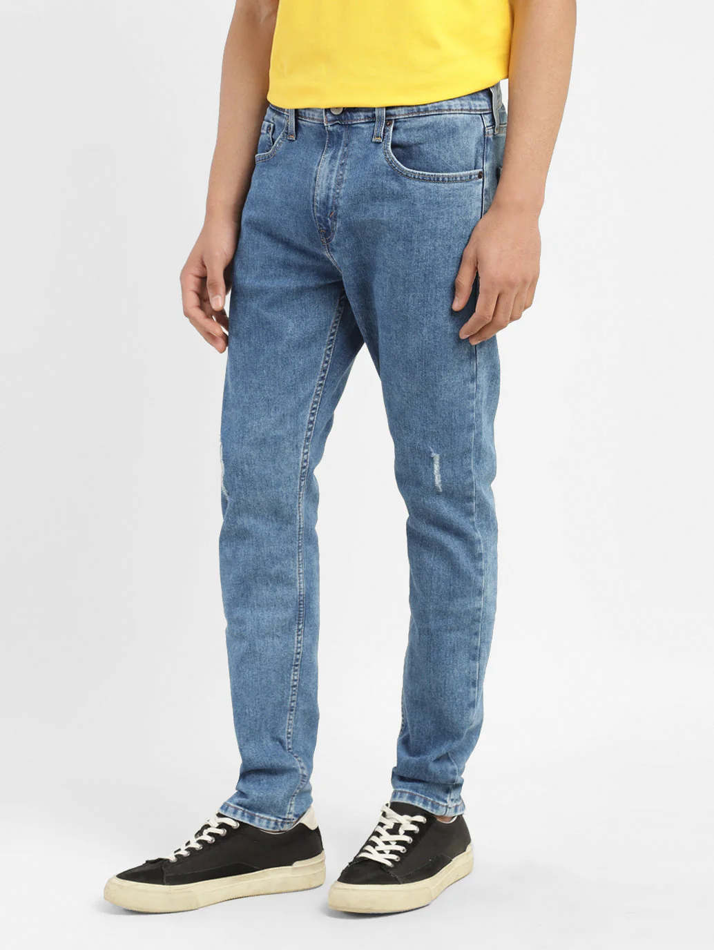 Men's 512 Blue Slim Tapered Fit Mid Rise Jeans - Image 5