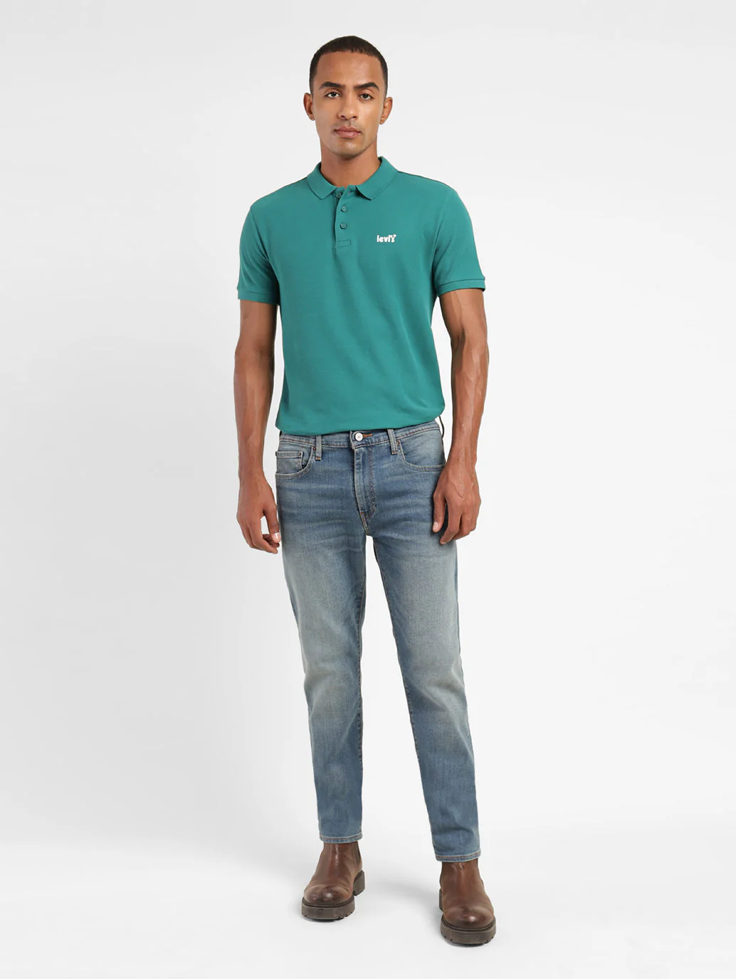 Men's 512 Blue Slim Tapered Fit Mid Rise Jeans - Image 6