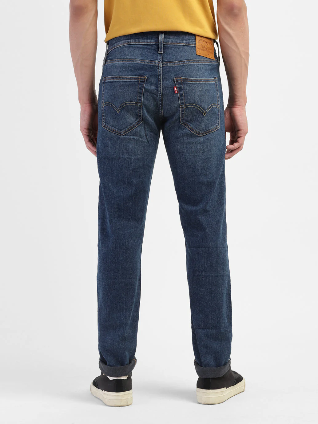 Men's 512 Blue Slim Tapered Fit Mid Rise Jeans - Image 3