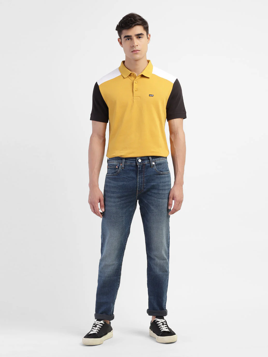 Men's 512 Blue Slim Tapered Fit Mid Rise Jeans - Image 6