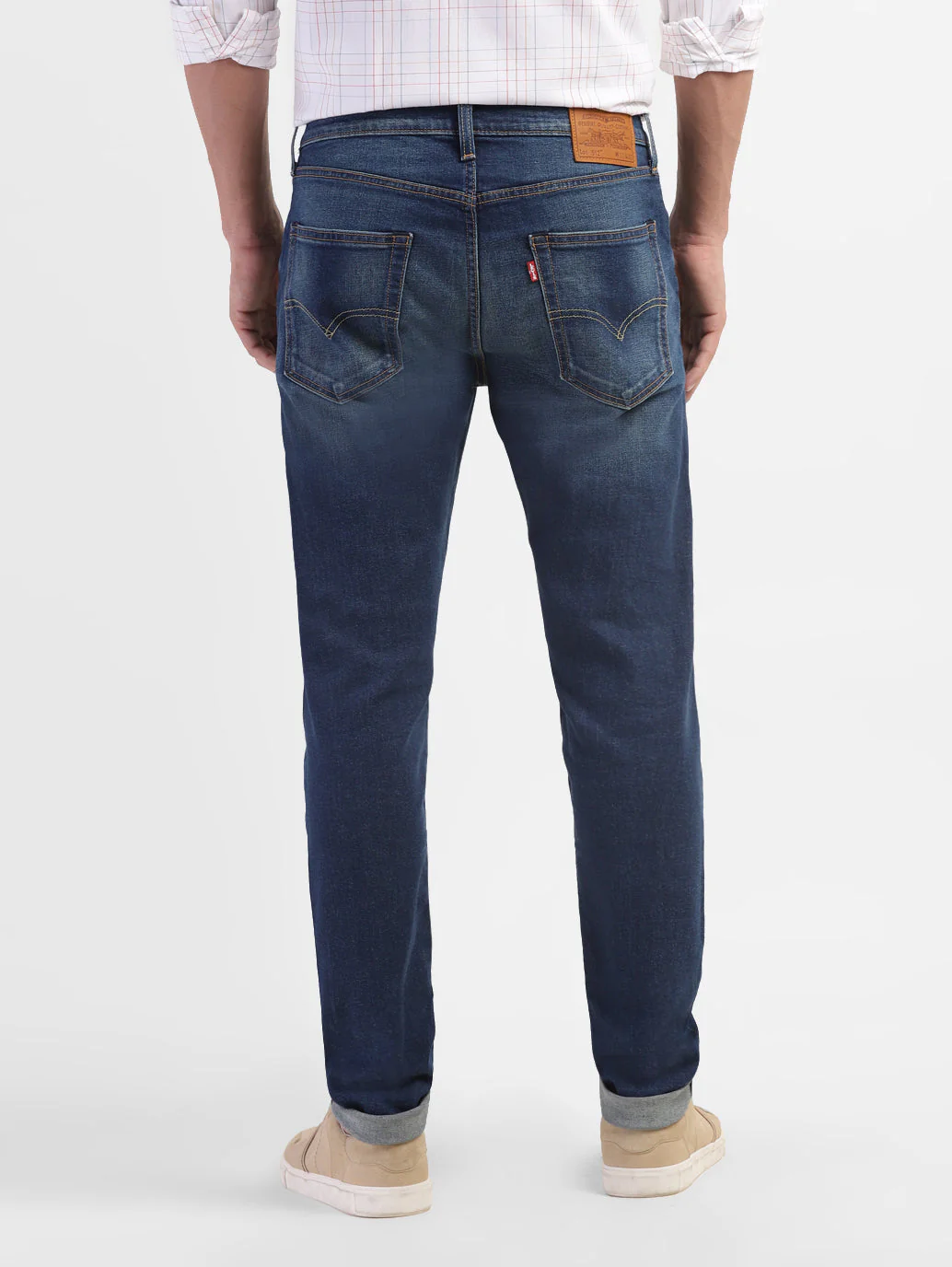 Men's 512 Blue Slim Tapered Fit Mid Rise Jeans - Image 3