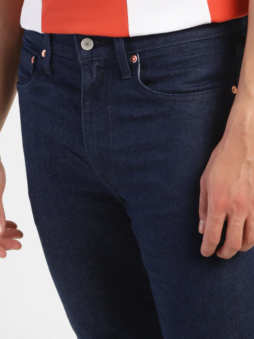 Men's 512 Blue Slim Tapered Fit Mid Rise Jeans - Image 7