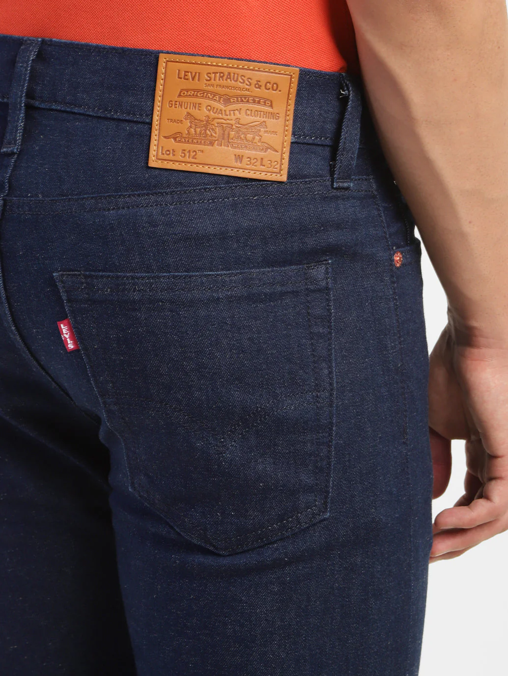 Men's 512 Blue Slim Tapered Fit Mid Rise Jeans - Image 8