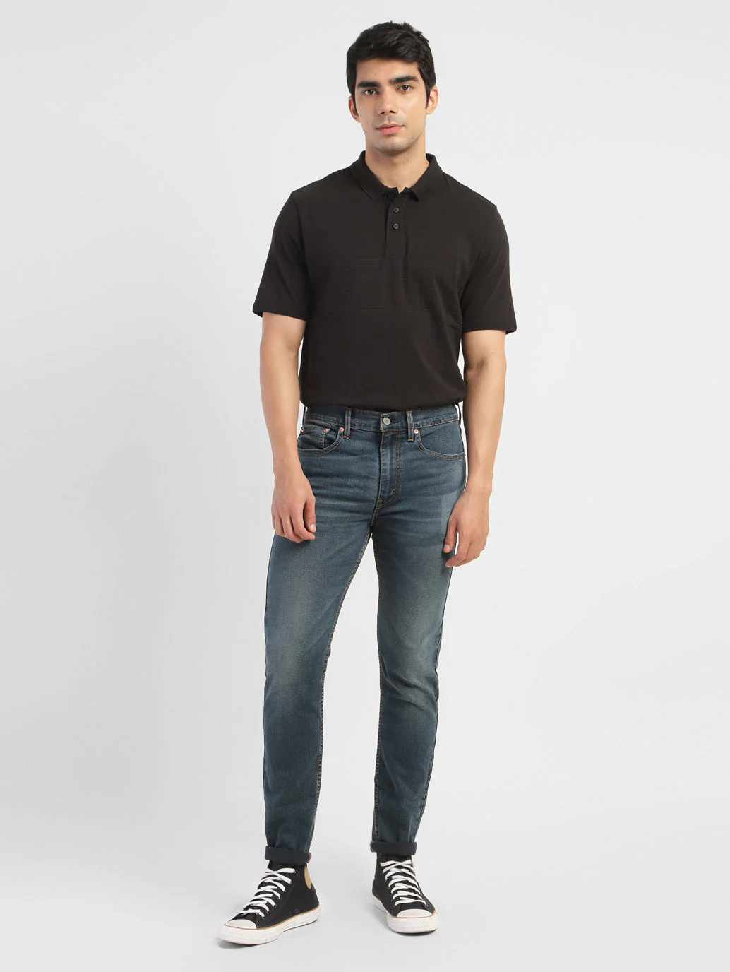 Men's 512 Blue Slim Tapered Fit Mid Rise Jeans