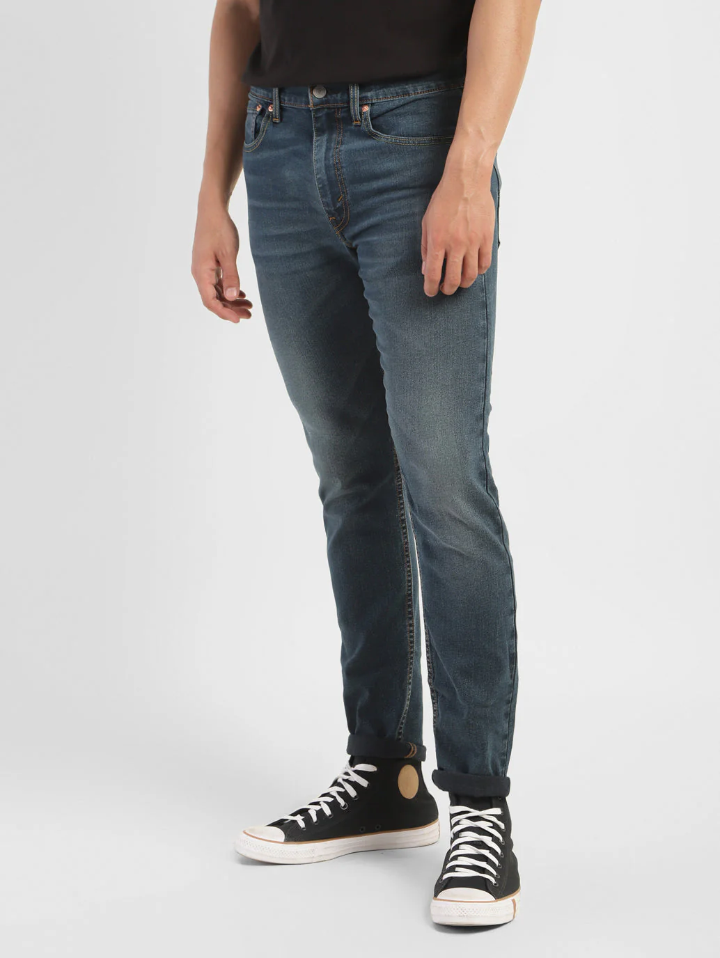 Men's 512 Blue Slim Tapered Fit Mid Rise Jeans - Image 5