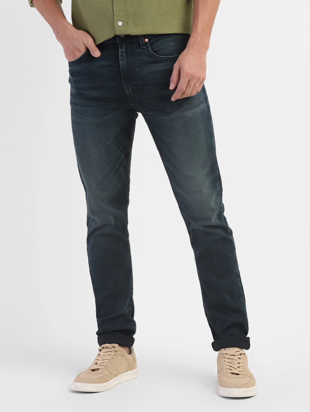 Men's 512 Blue Slim Tapered Fit Mid Rise Jeans - Image 2