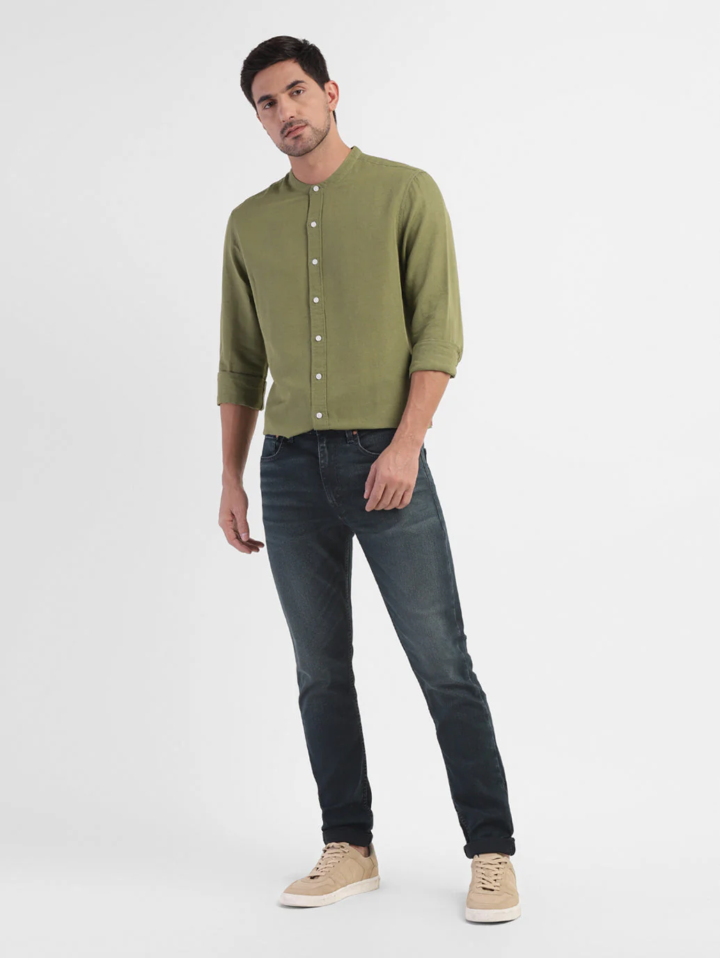 Men's 512 Blue Slim Tapered Fit Mid Rise Jeans - Image 6