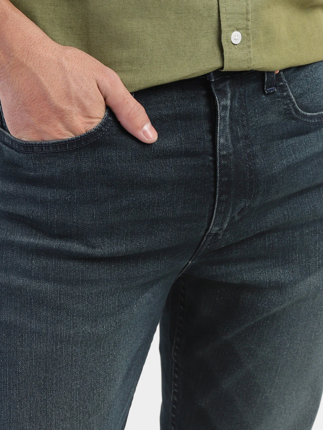 Men's 512 Blue Slim Tapered Fit Mid Rise Jeans - Image 7