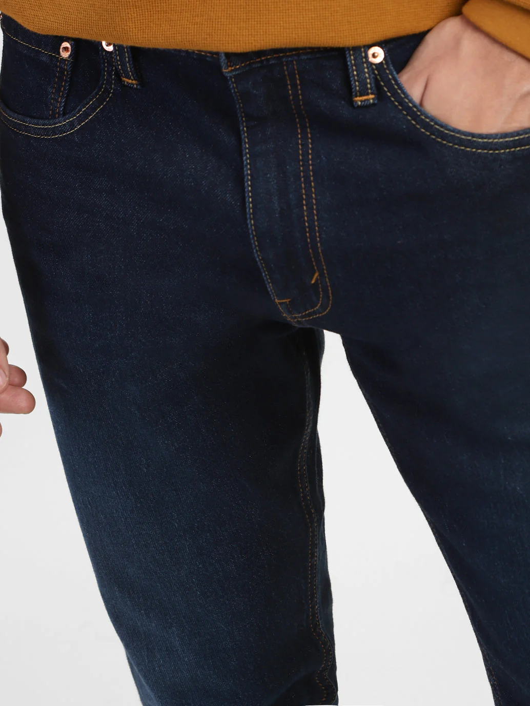 Men's 512 Blue Slim Tapered Fit Mid Rise Jeans - Image 7