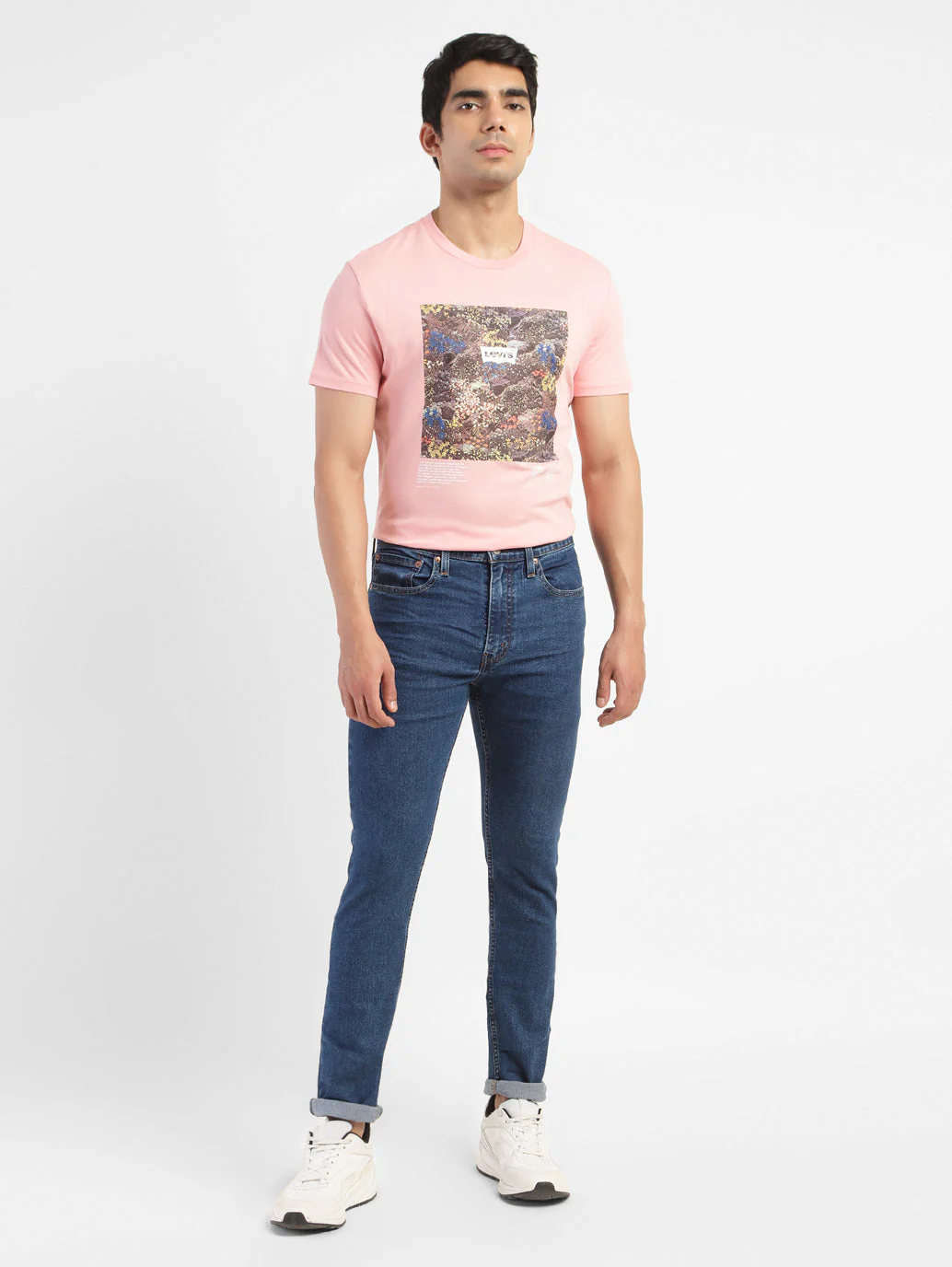 Men's 512 Blue Slim Tapered Fit Mid Rise Jeans