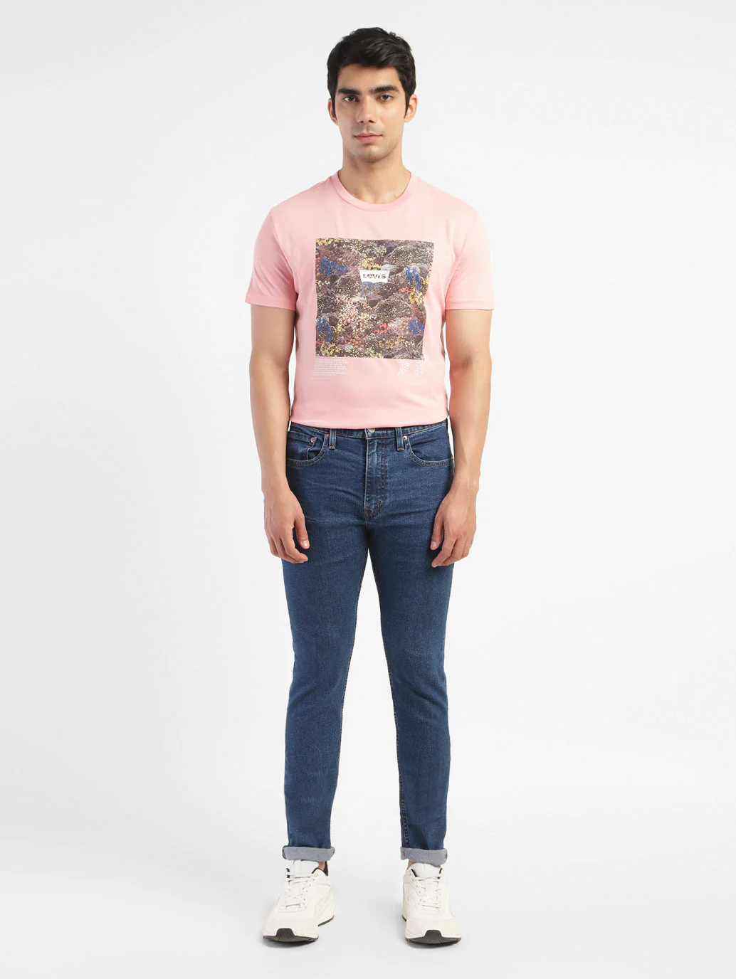 Men's 512 Blue Slim Tapered Fit Mid Rise Jeans - Image 6