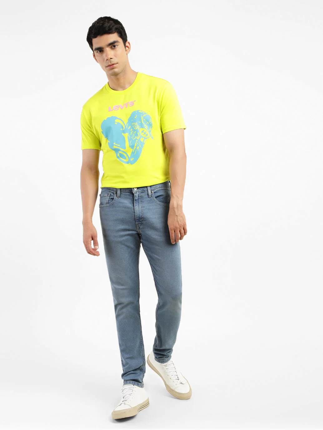 Men's 512 Blue Slim Tapered Fit Mid Rise Jeans - Image 2