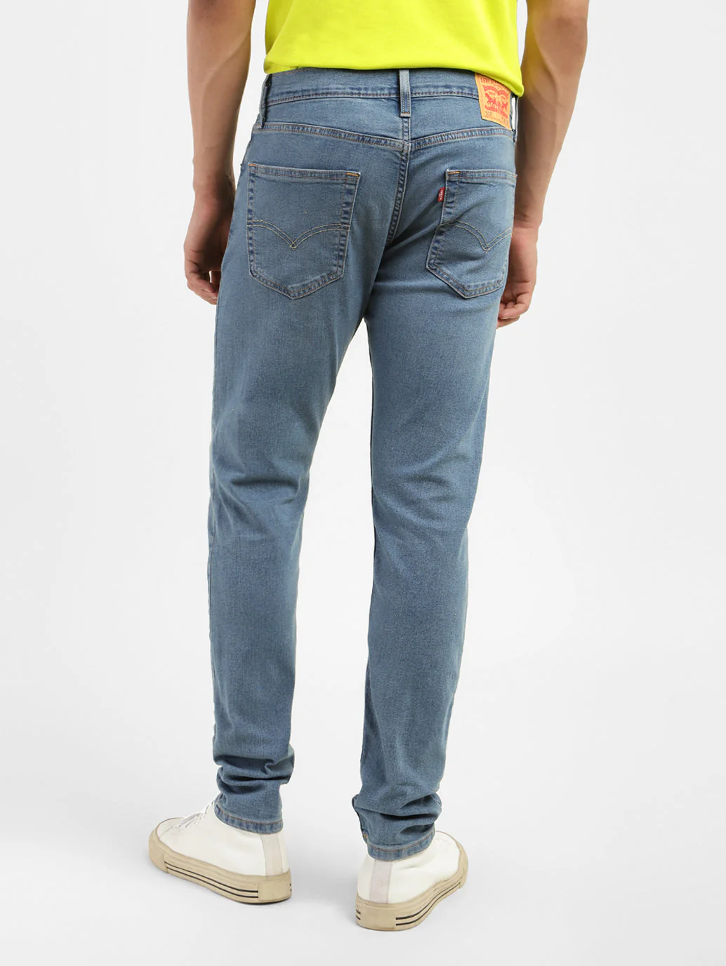 Men's 512 Blue Slim Tapered Fit Mid Rise Jeans - Image 3
