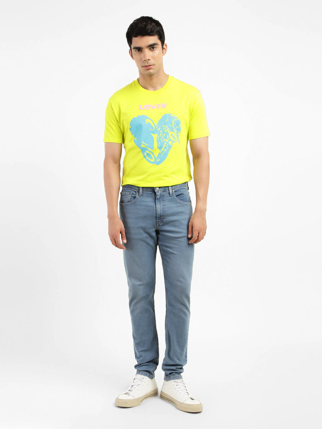 Men's 512 Blue Slim Tapered Fit Mid Rise Jeans - Image 8