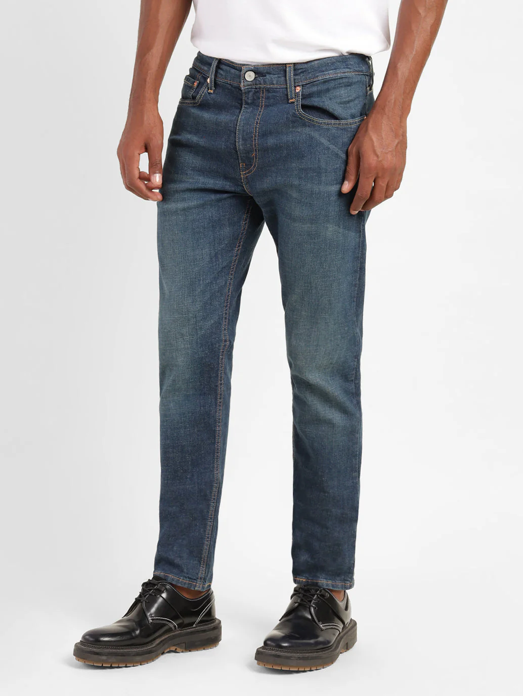 Men's 512 Blue Slim Tapered Fit Mid Rise Jeans - Image 5