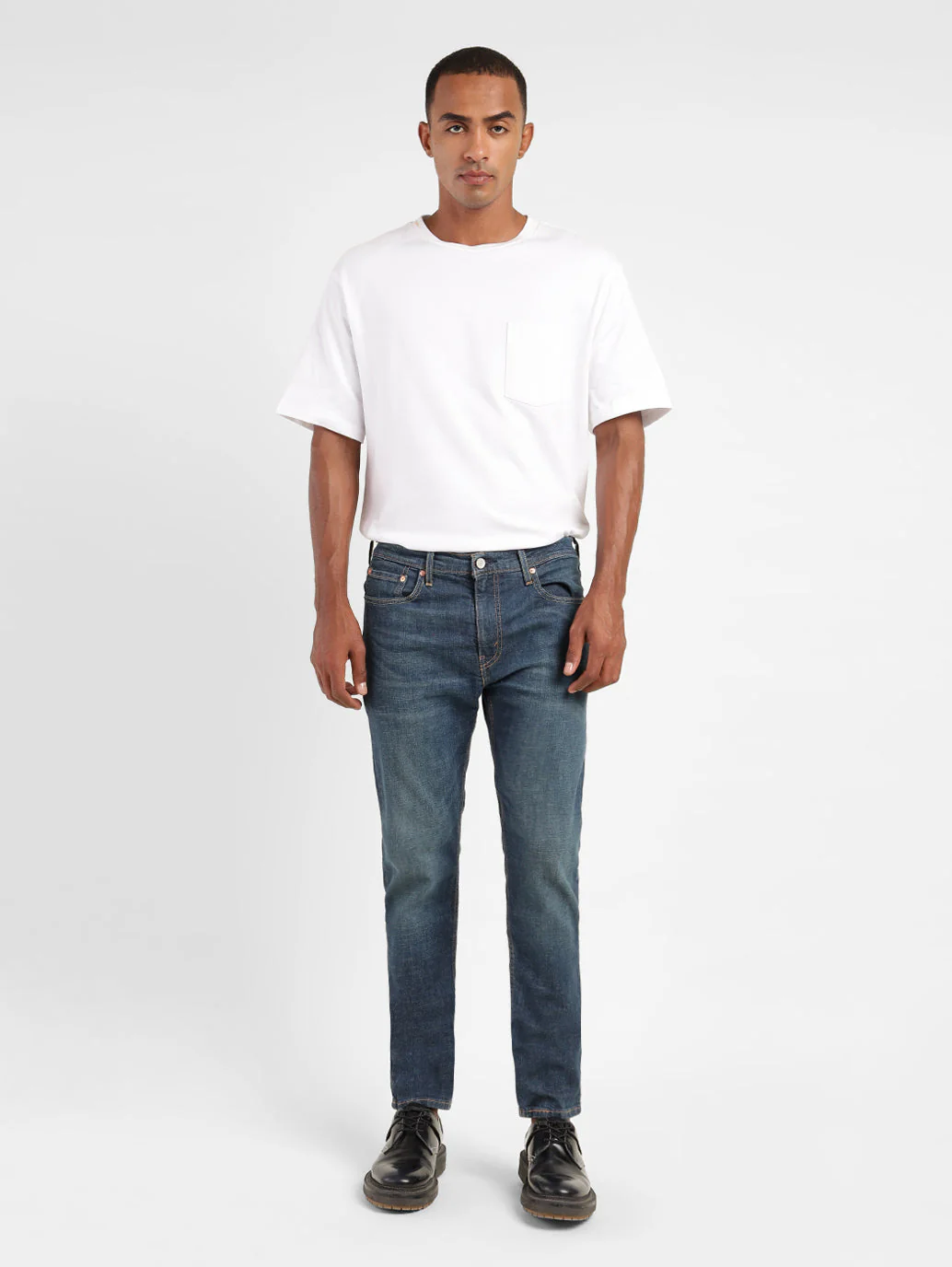 Men's 512 Blue Slim Tapered Fit Mid Rise Jeans - Image 6