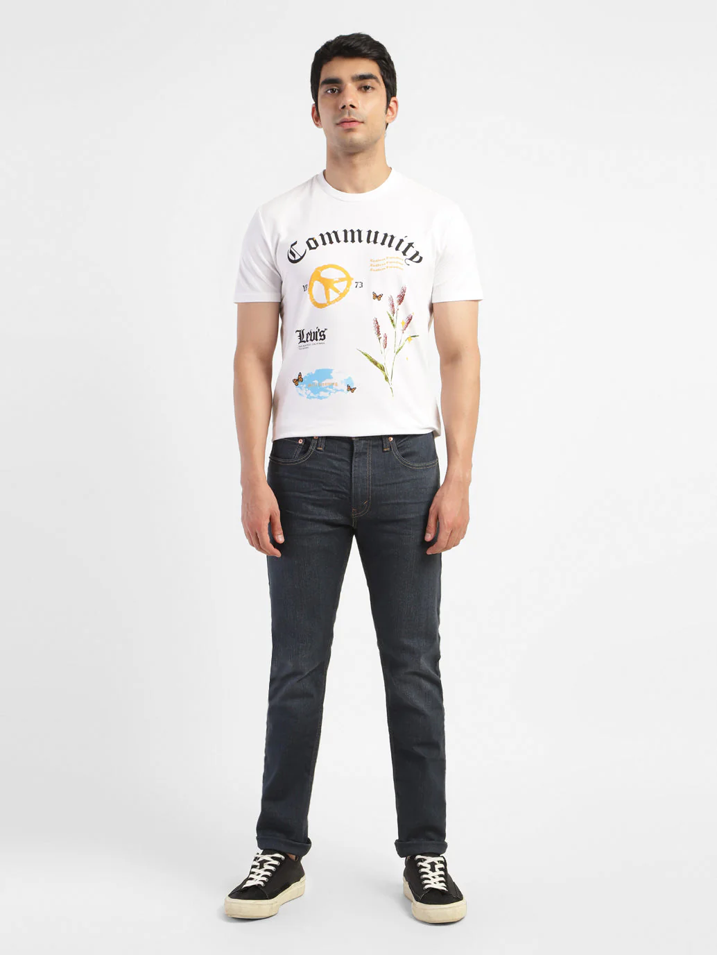Men's 512 Blue Slim Tapered Fit Mid Rise Jeans - Image 6