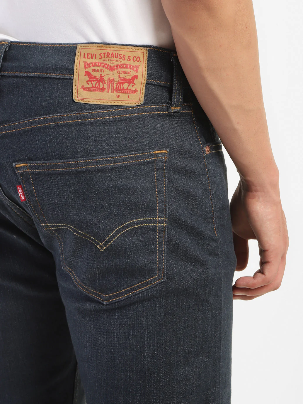 Men's 512 Blue Slim Tapered Fit Mid Rise Jeans - Image 8