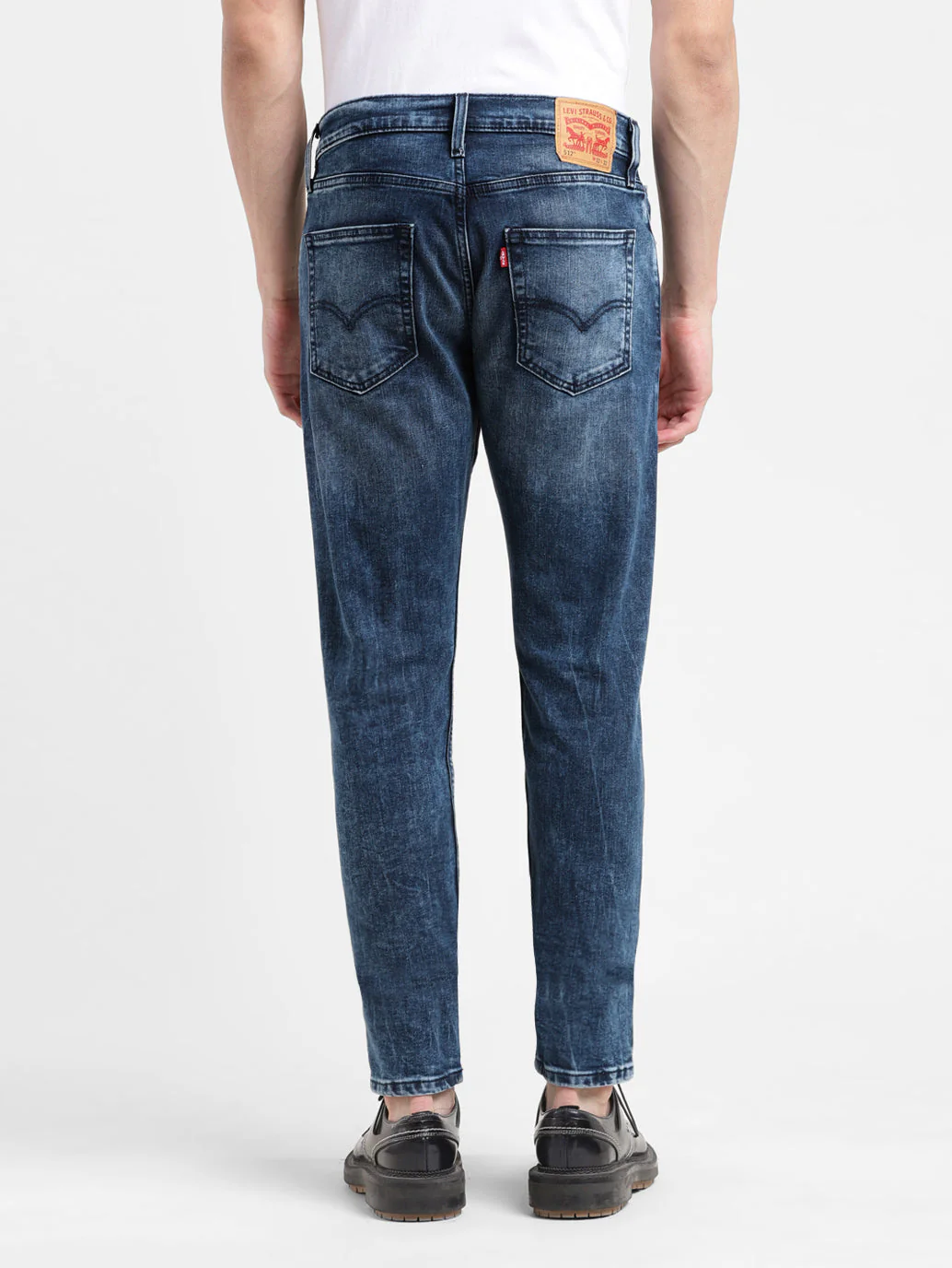 Men's 512 Blue Slim Tapered Fit Mid Rise Jeans - Image 3