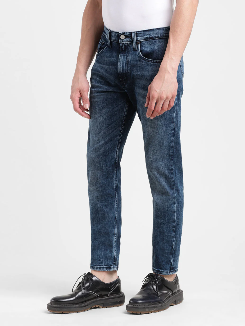 Men's 512 Blue Slim Tapered Fit Mid Rise Jeans - Image 5