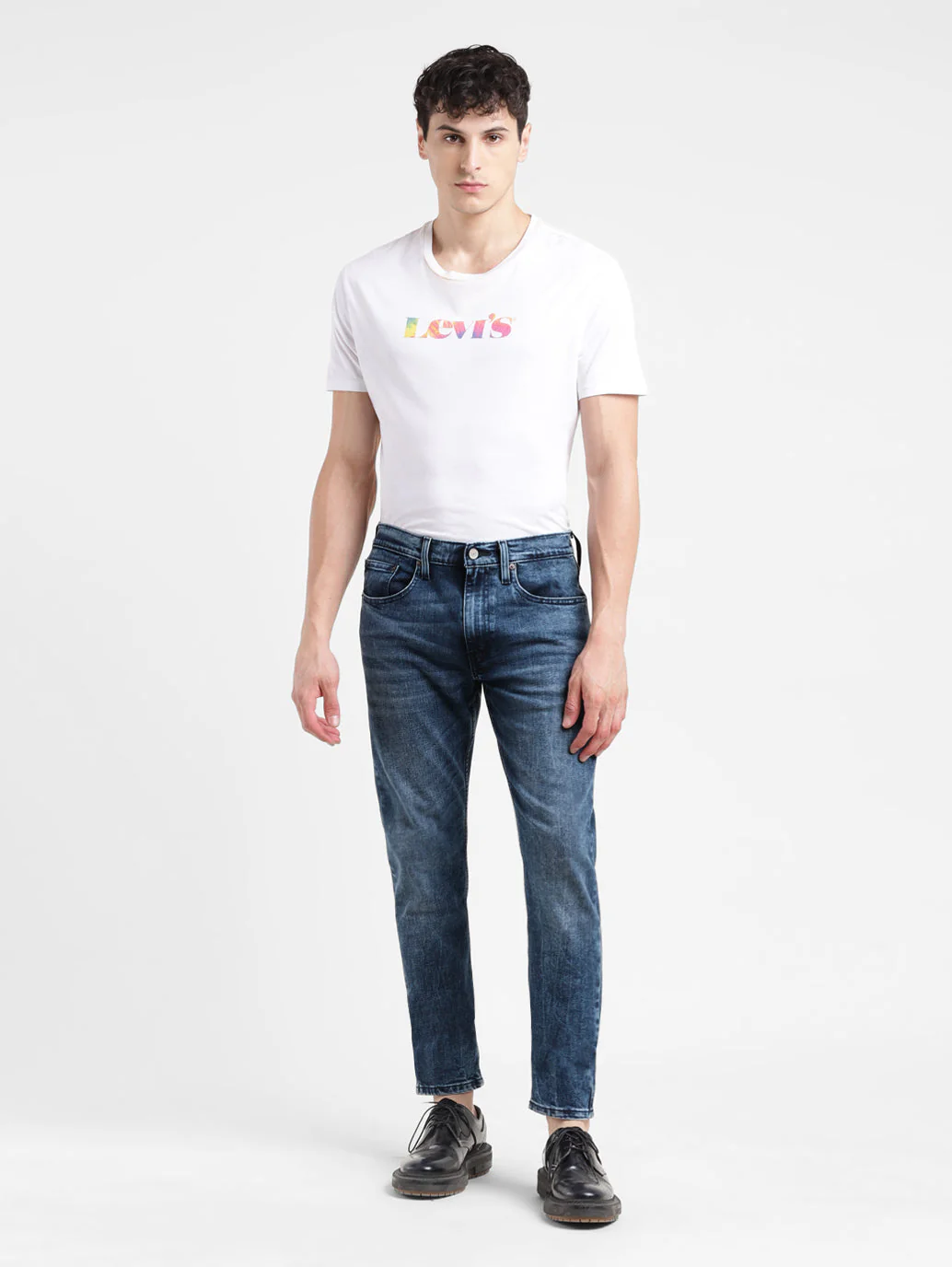 Men's 512 Blue Slim Tapered Fit Mid Rise Jeans - Image 8