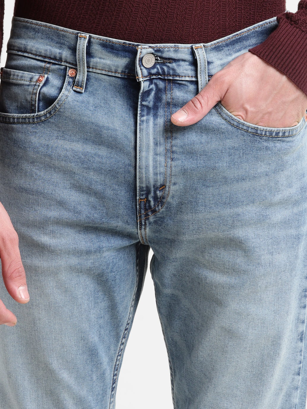 Men's 512 Indigo Slim Tapered Fit Mid Rise Jeans - Image 6