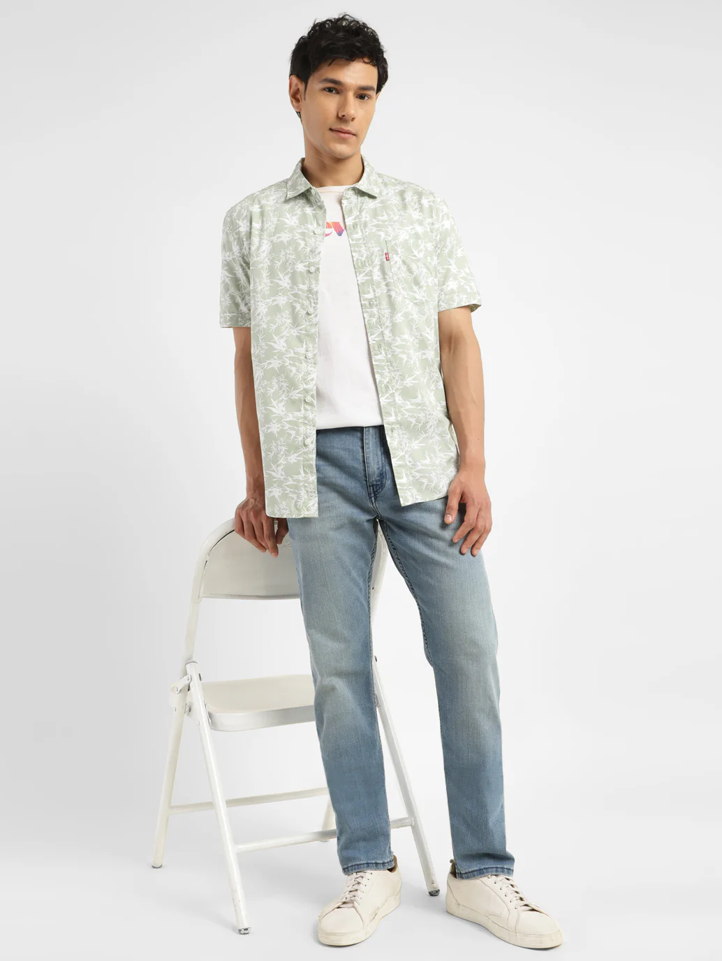 Men's 512 Blue Slim Tapered Fit Mid Rise Jeans
