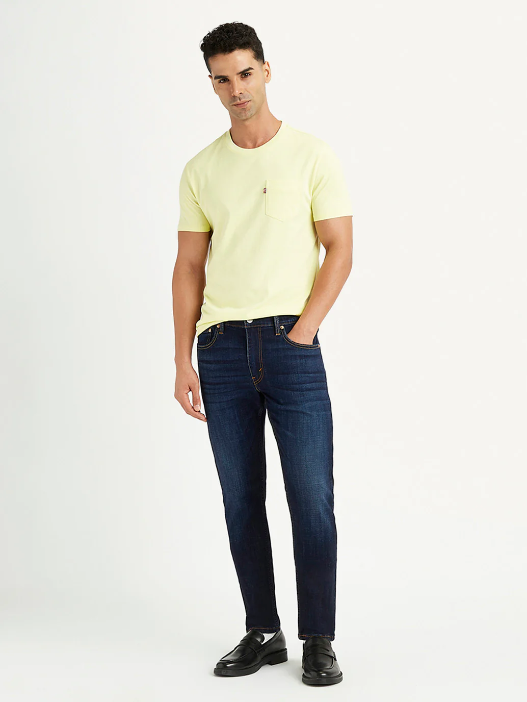 Men's 512 Blue Slim Tapered Fit Mid Rise Jeans