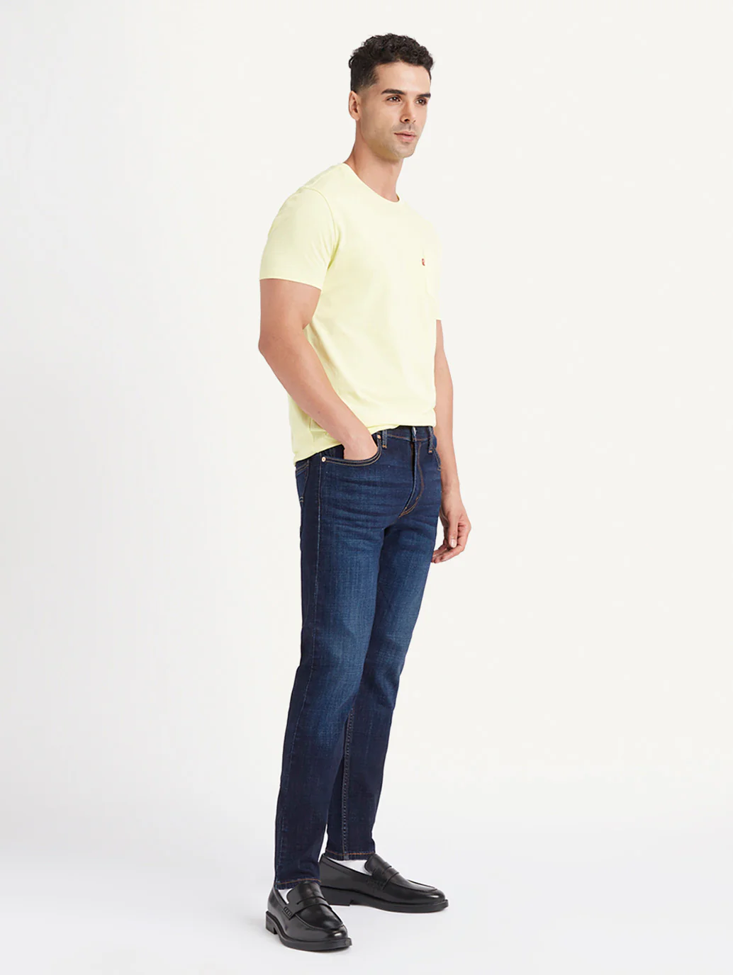 Men's 512 Blue Slim Tapered Fit Mid Rise Jeans - Image 5