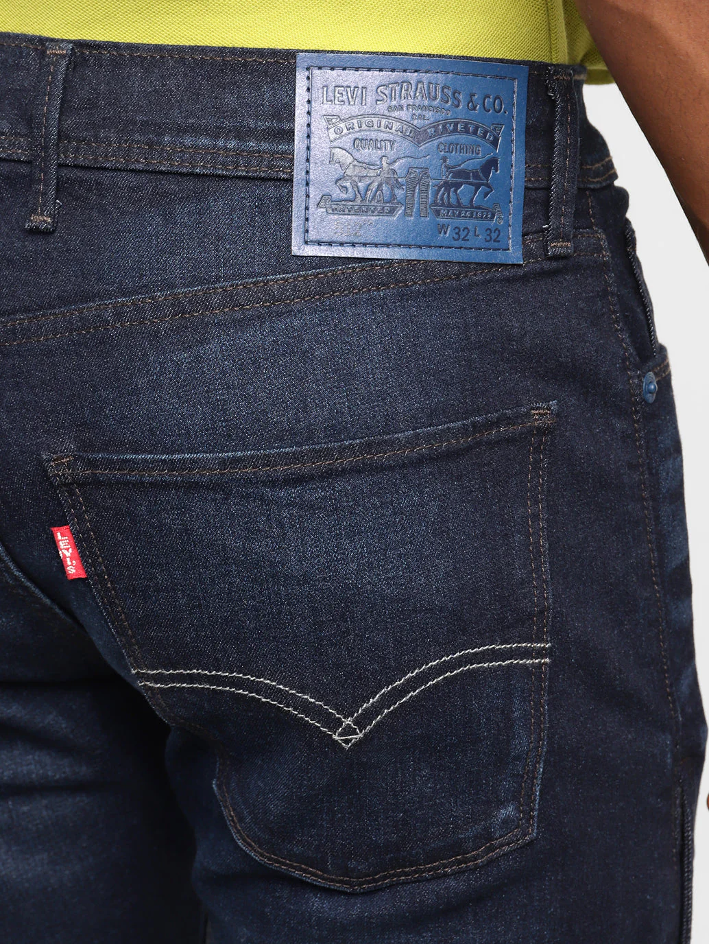 Men's 512 Blue Slim Tapered Fit Mid Rise Jeans - Image 8