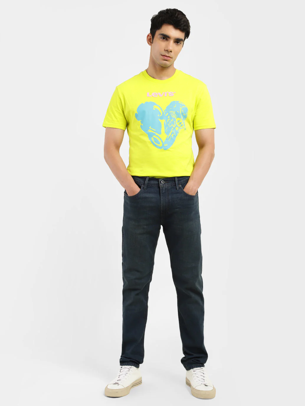 Men's 512 Blue Slim Tapered Fit Mid Rise Jeans