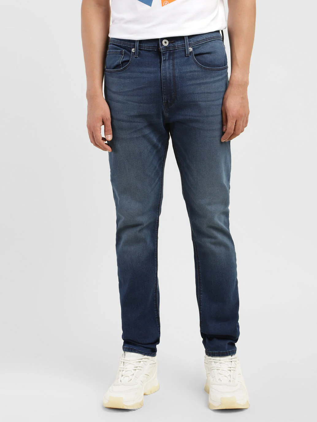 Men's 512 Blue Slim Tapered Fit Mid Rise Jeans