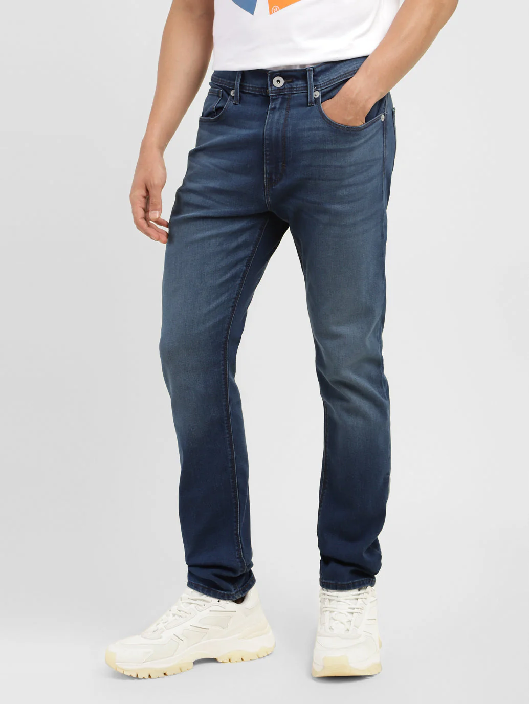Men's 512 Blue Slim Tapered Fit Mid Rise Jeans - Image 5