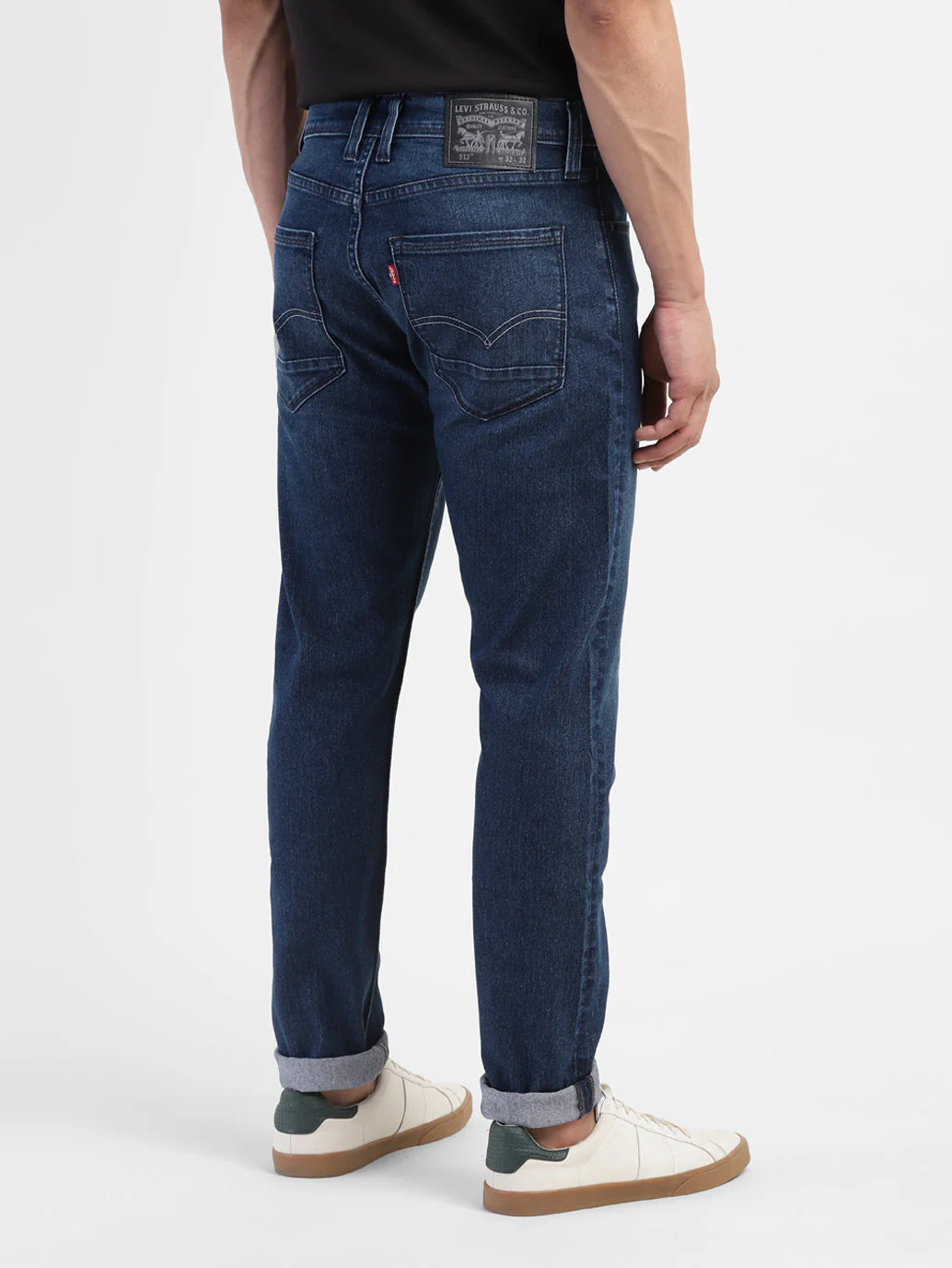 Men's 512 Blue Slim Tapered Fit Mid Rise Jeans - Image 3