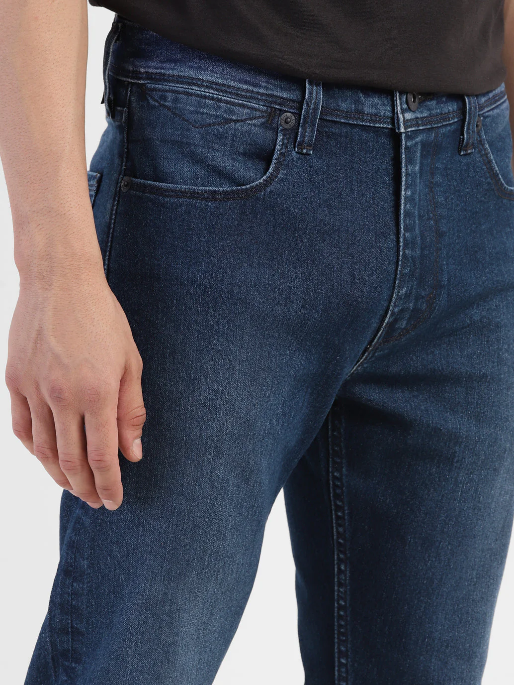 Men's 512 Blue Slim Tapered Fit Mid Rise Jeans - Image 7