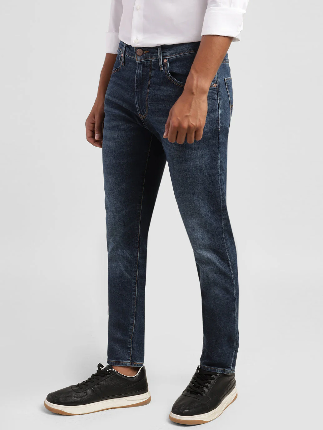 Men's Redloop 512 Blue Slim Tapered Fit Mid Rise Jeans - Image 5