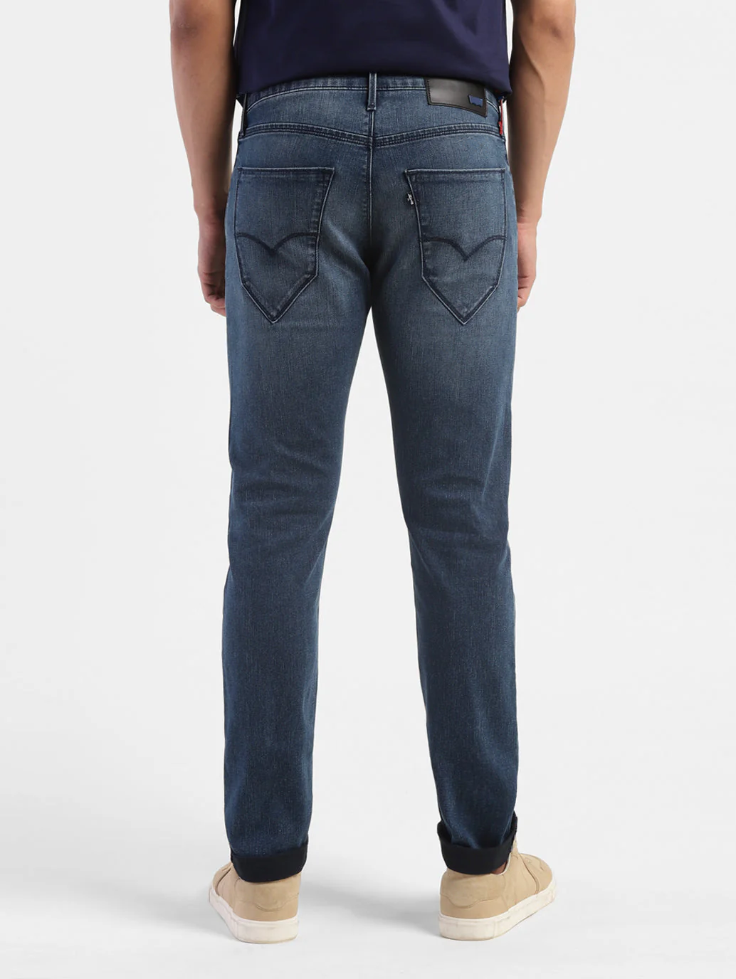 Men's Redloop 512 Blue Slim Tapered Fit Mid Rise Jeans - Image 3