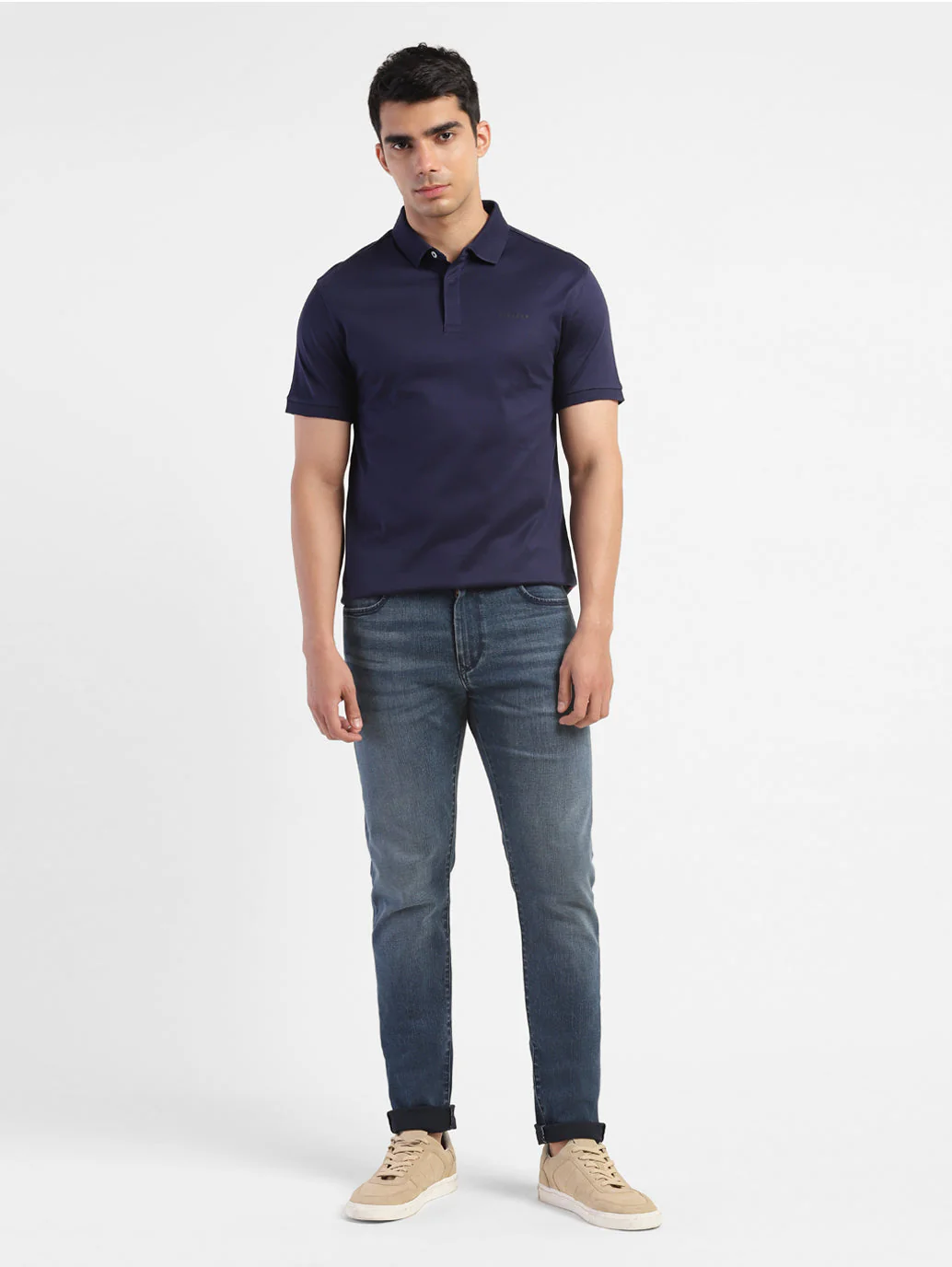 Men's Redloop 512 Blue Slim Tapered Fit Mid Rise Jeans - Image 6