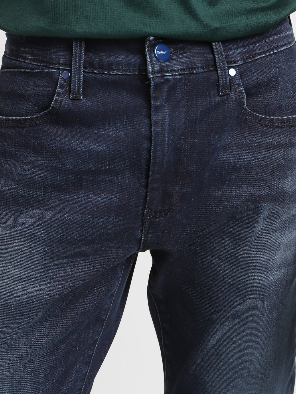 Men's Redloop 512 Blue Slim Tapered Fit Mid Rise Jeans - Image 6