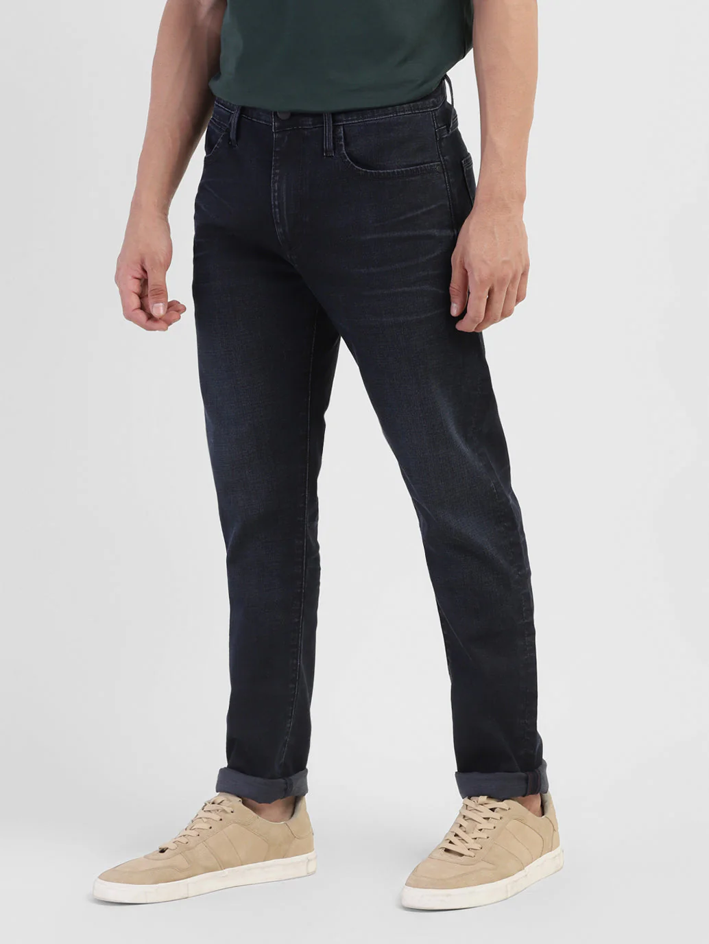 Men's Redloop 512 Blue Slim Tapered Fit Mid Rise Jeans - Image 5
